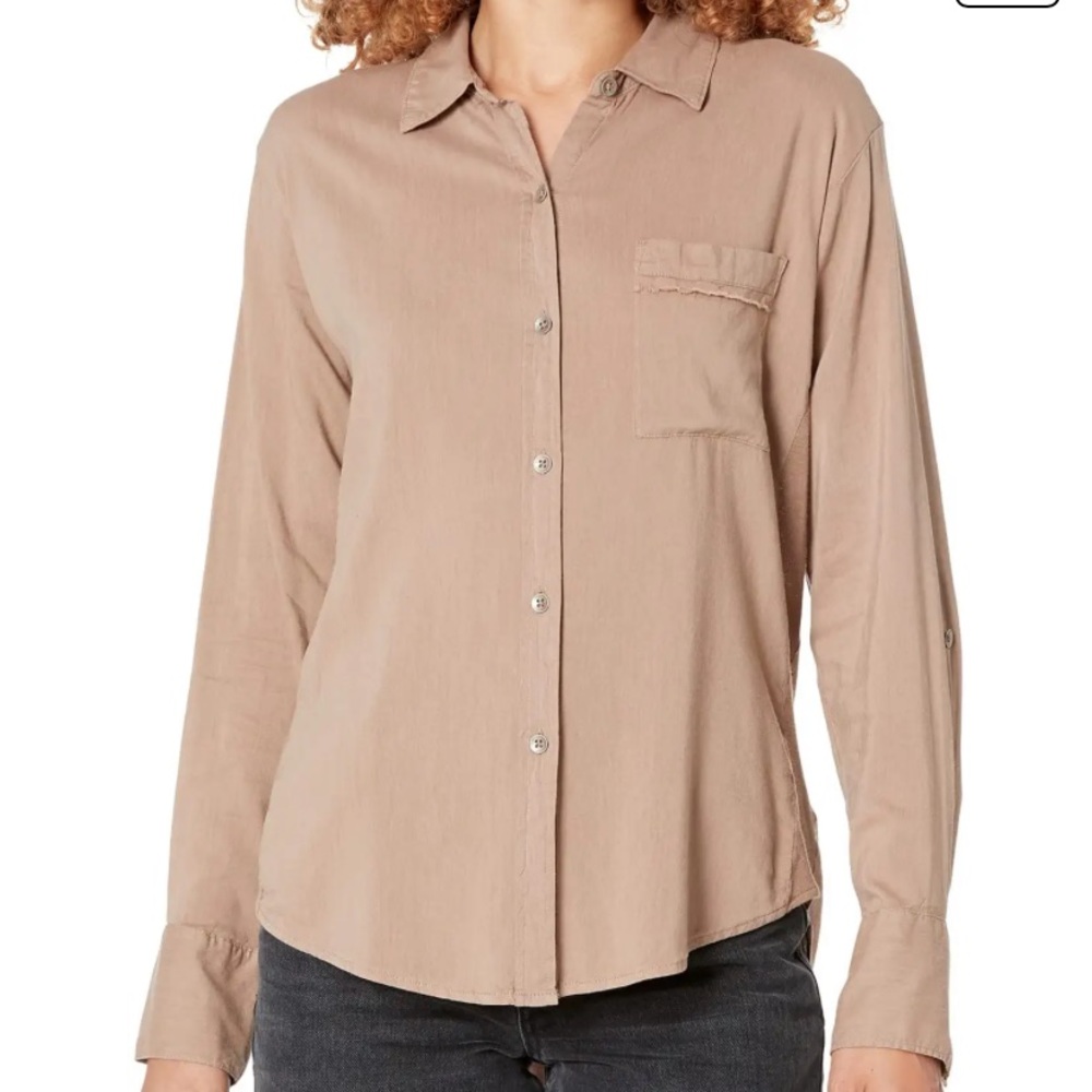 Splendid Women’s Reese Button Down- Chestnut- Medium